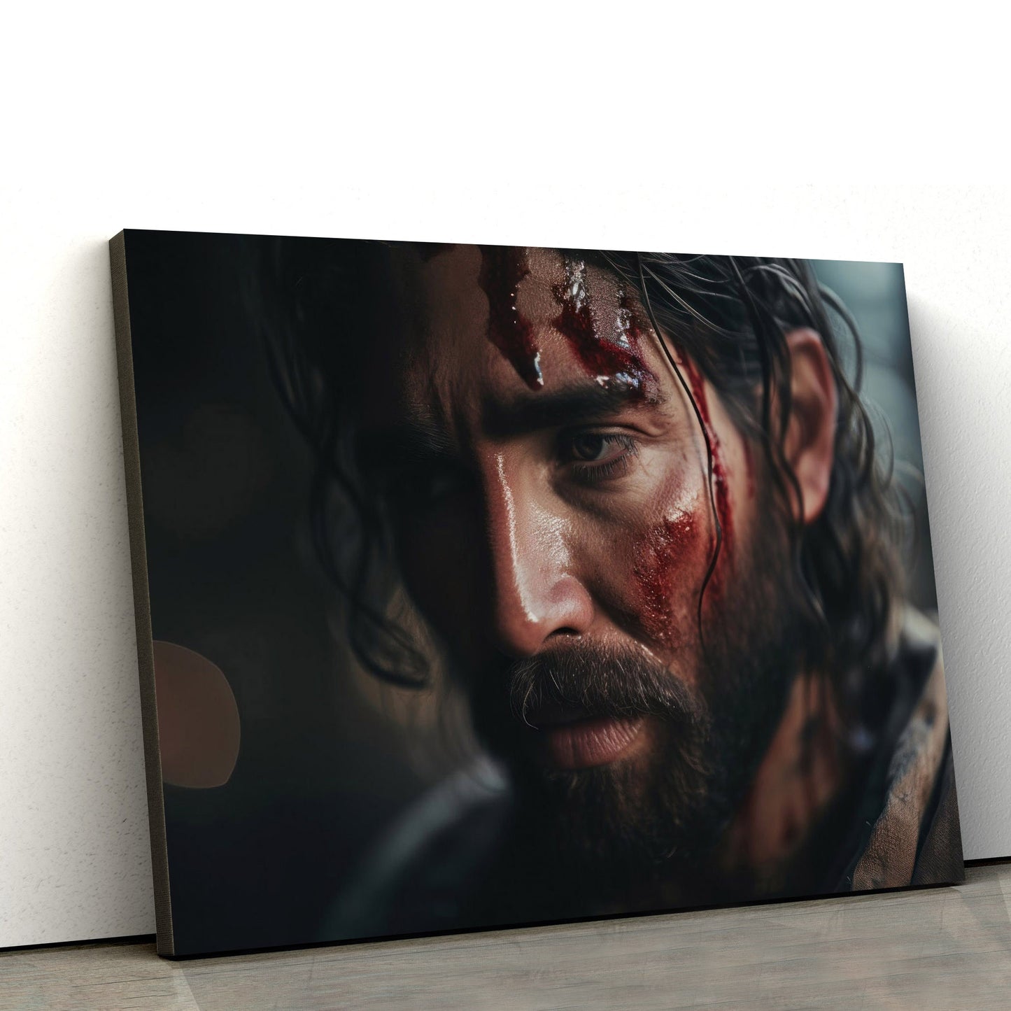 Jesus Praying In Agony Jesus Bible Art Bible - Canvas Pictures - Jesus Canvas Art - Christian Wall Art