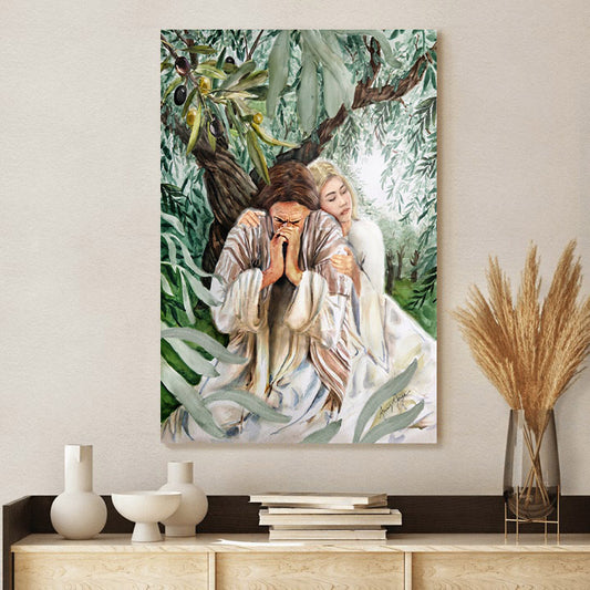 Jesus Praying In Gethsemane - Jesus Canvas Pictures - Christian Wall Art