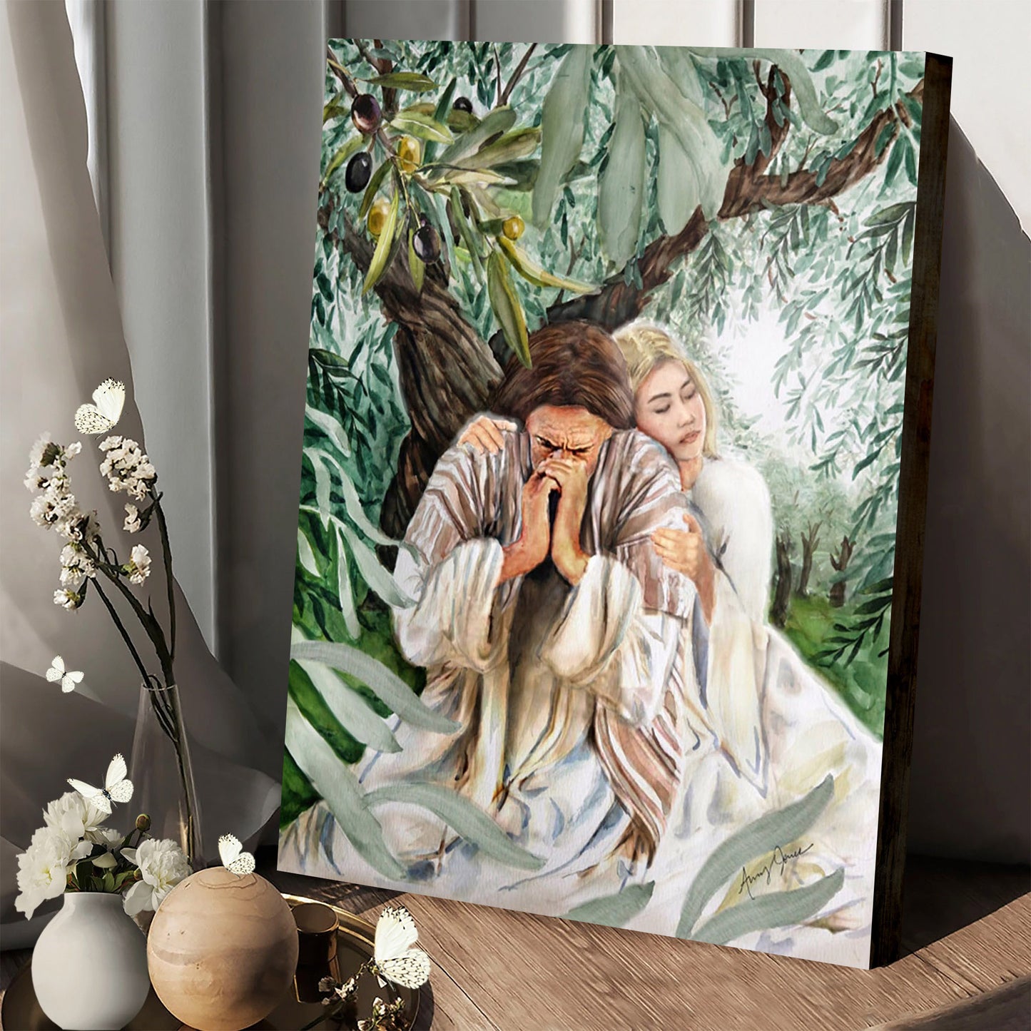 Jesus Praying In Gethsemane - Jesus Canvas Pictures - Christian Wall Art