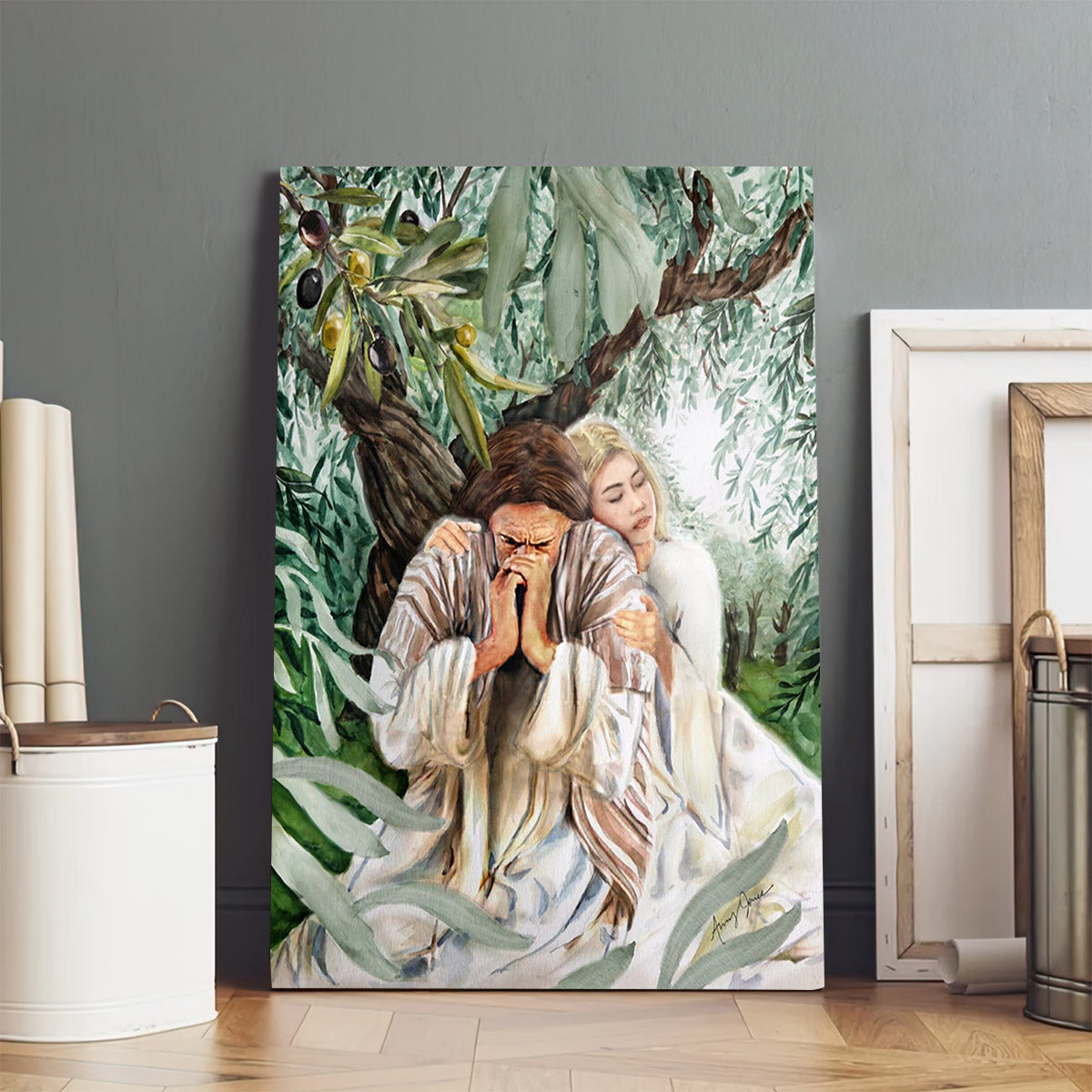 Jesus Praying In Gethsemane - Jesus Canvas Pictures - Christian Wall Art