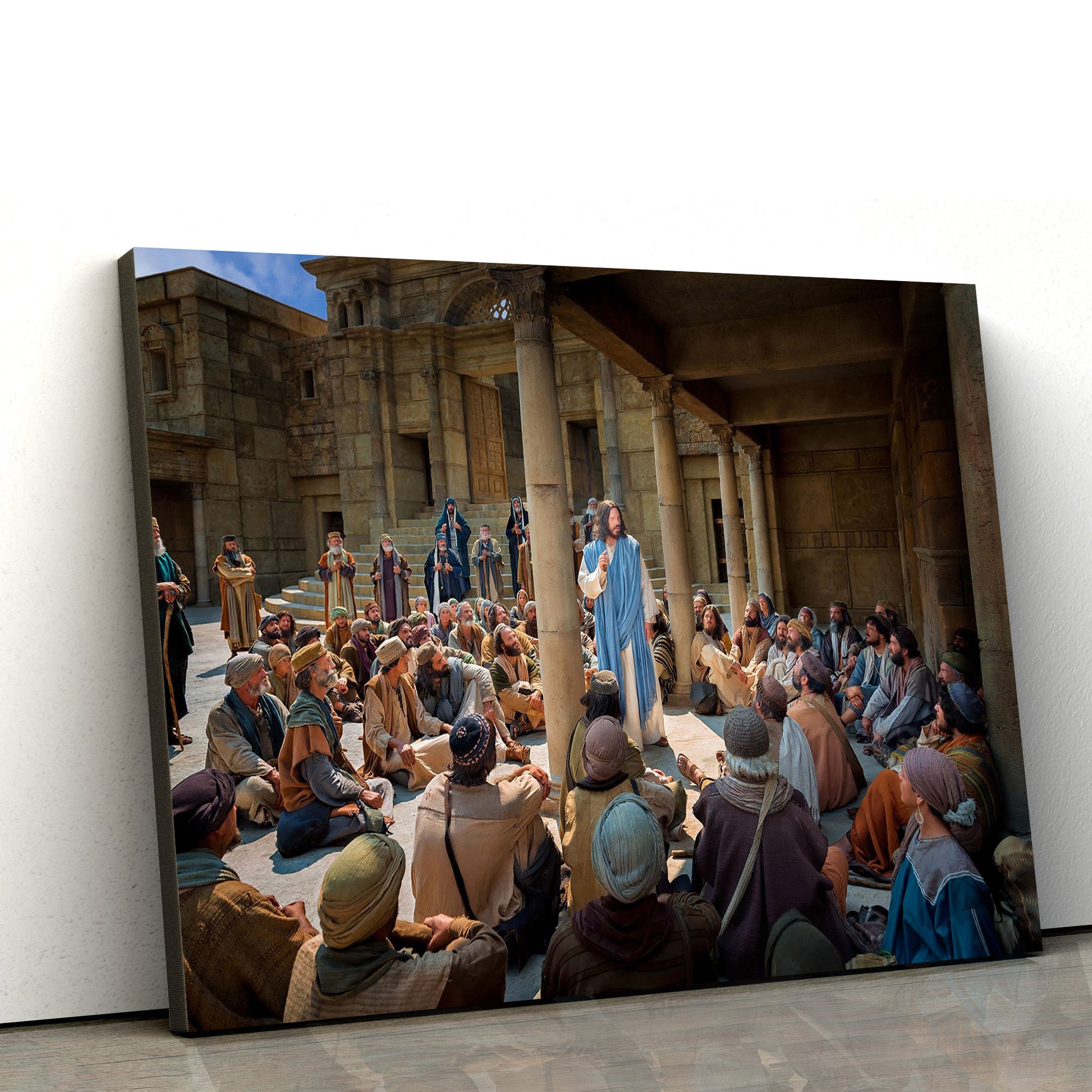 Jesus Preach - Jesus Canvas Wall Art - Christian Wall Art