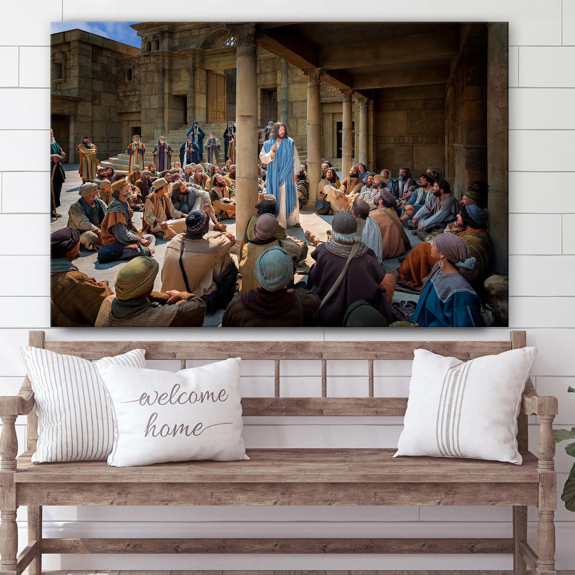 Jesus Preach - Jesus Canvas Wall Art - Christian Wall Art