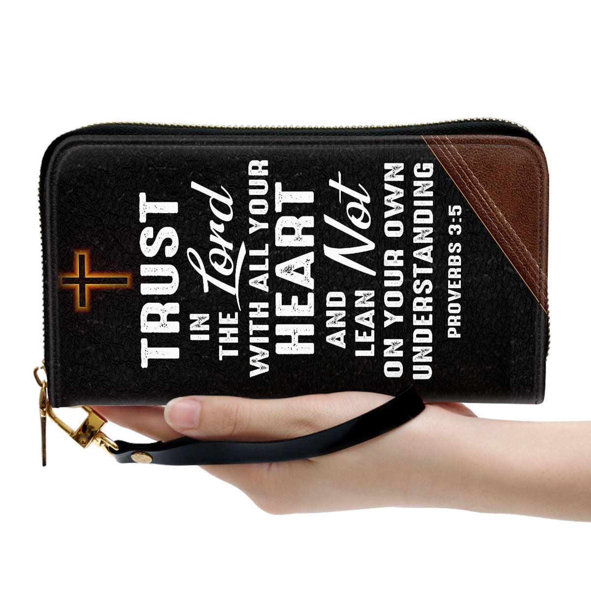Jesus Proverbs 35 Trust In The Lord With All Your Heart Spiritual Gift Faith For Women Clutch Purse For Women - Personalized Name