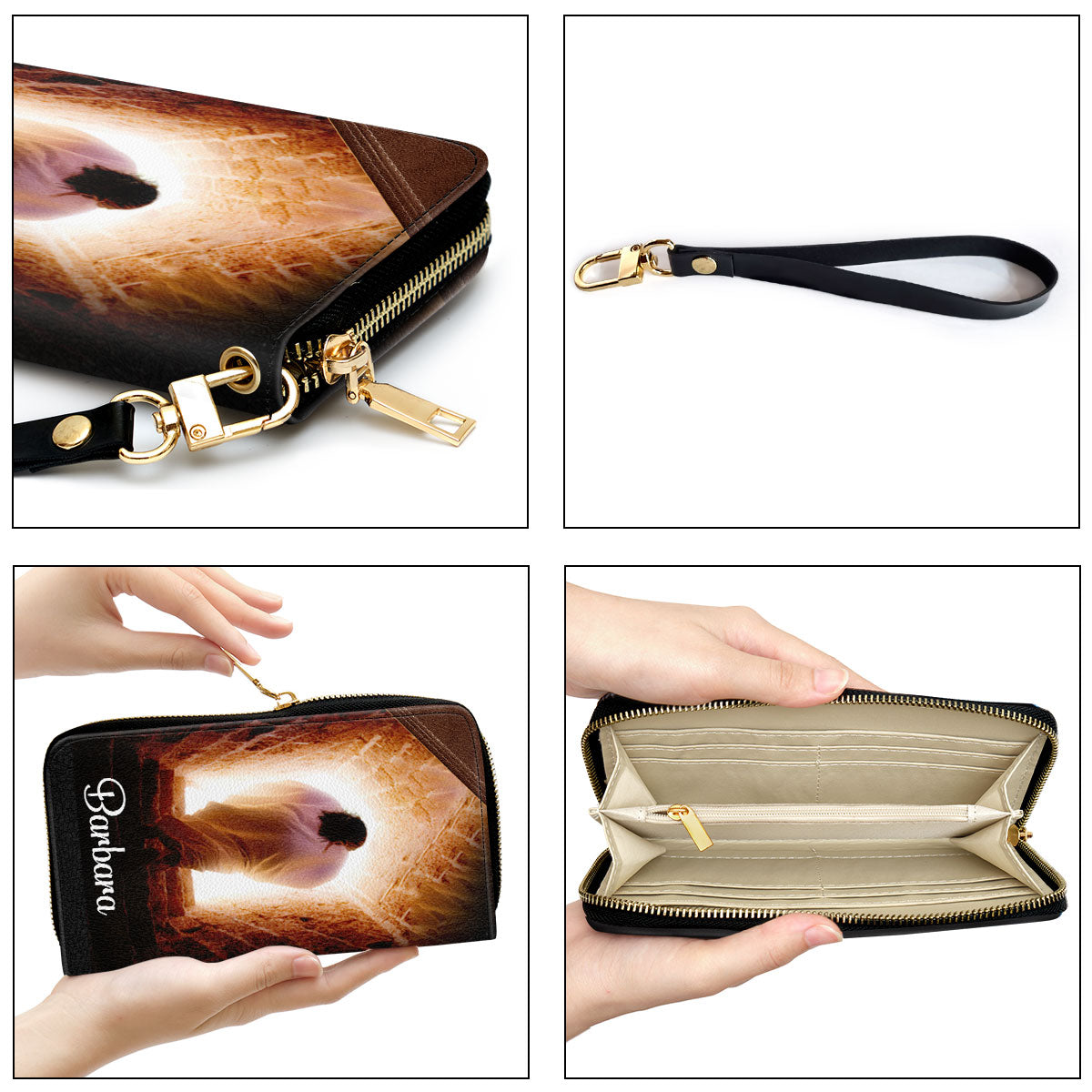 Jesus Proverbs 35 Trust In The Lord With All Your Heart Spiritual Gift Faith For Women Clutch Purse For Women - Personalized Name