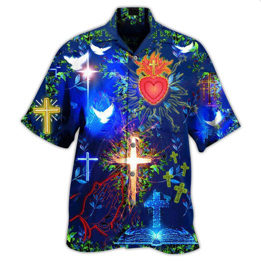 Jesus Put God First And Youll Be Last In Blue Hawaiian Shirt - Christian Hawaiian Shirts For Men & Women