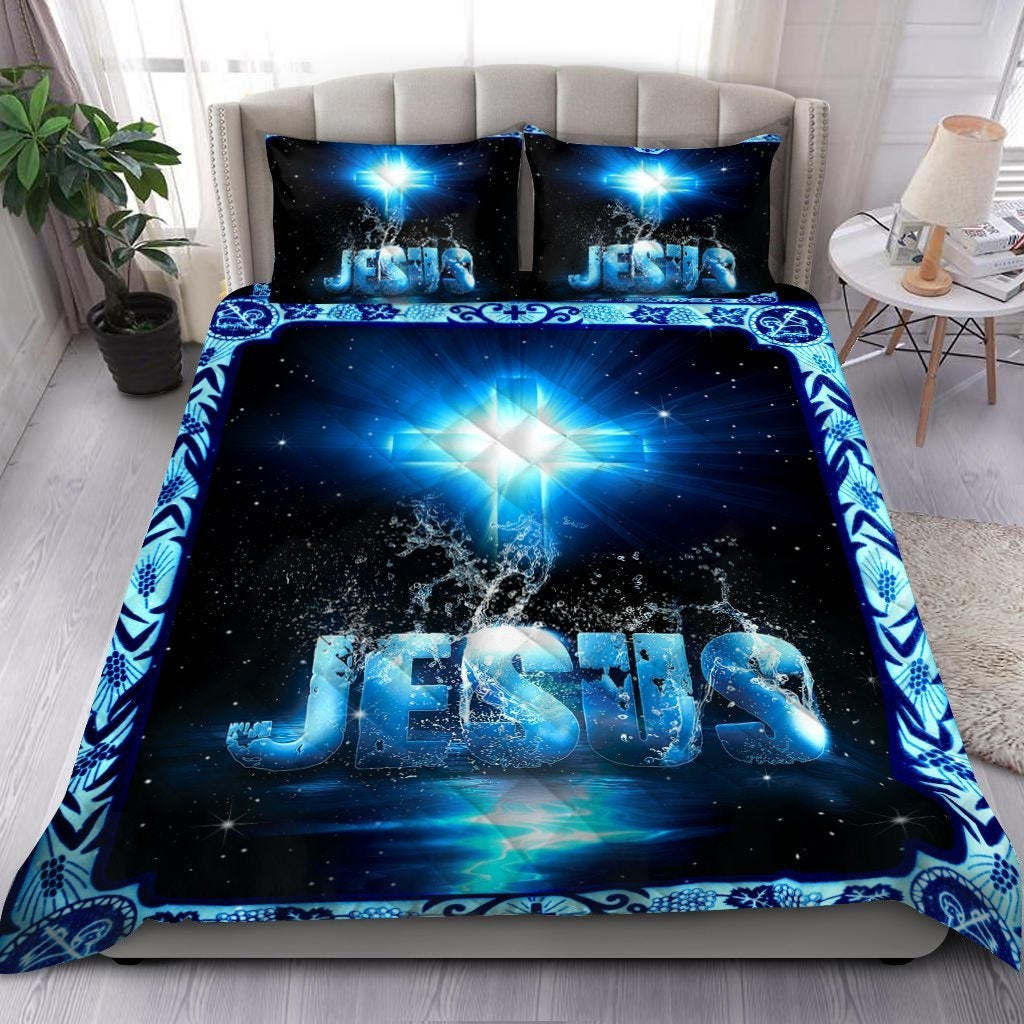 Jesus Quilt Bedding Set - Christian Bedding Sets