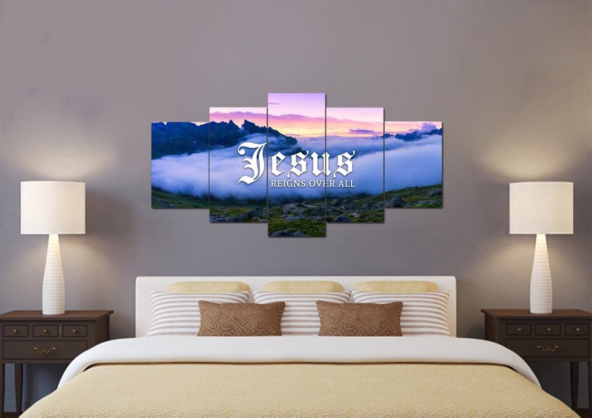 Jesus Reigns Over All Wall Art Canvas Print - Christian Canvas Wall Art