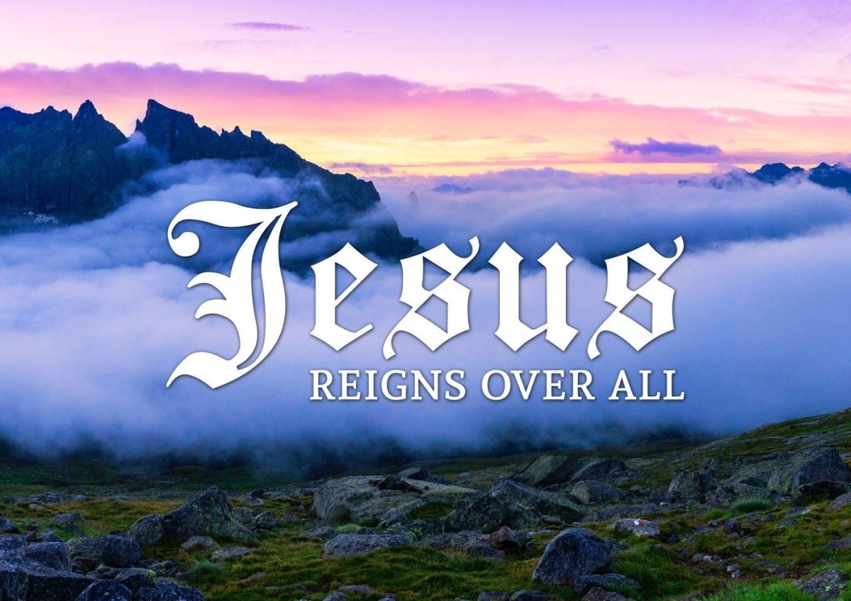 Jesus Reigns Over All Wall Art Canvas Print - Christian Canvas Wall Art