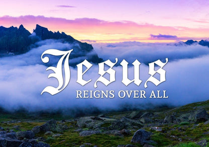Jesus Reigns Over All Wall Art Canvas Print - Christian Canvas Wall Art