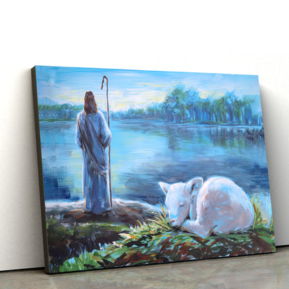 Jesus Rest In The Lord Canvas Posters - Jesus Canvas Pictures - Christian Canvas Art