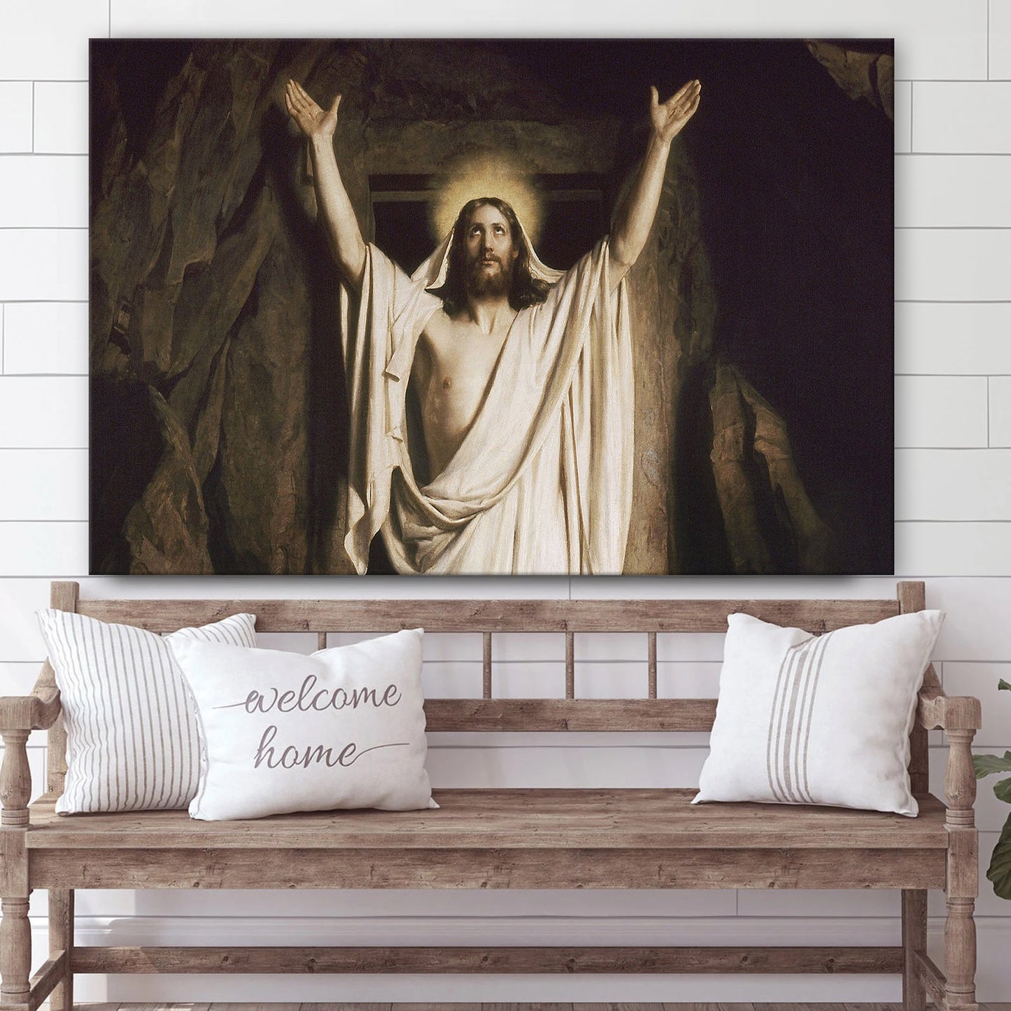 Jesus Resurrection - Jesus Canvas Wall Art - Christian Wall Art
