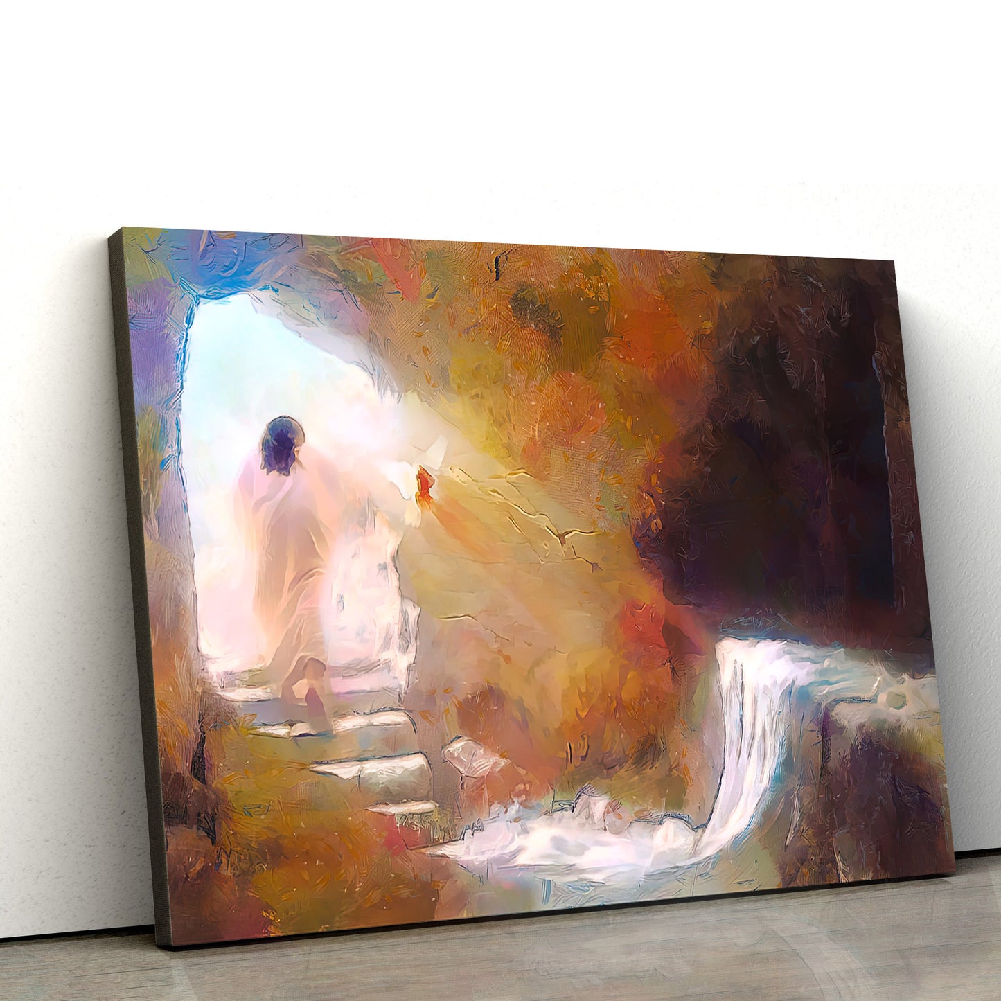 Jesus Resurrection The Empty Tomb Canvas Pictures - Easter Canvas - Christian Canvas Wall Art