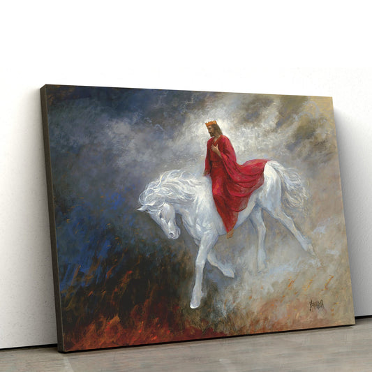 Jesus Rides Horse - Jesus Canvas Wall Art - Christian Wall Art