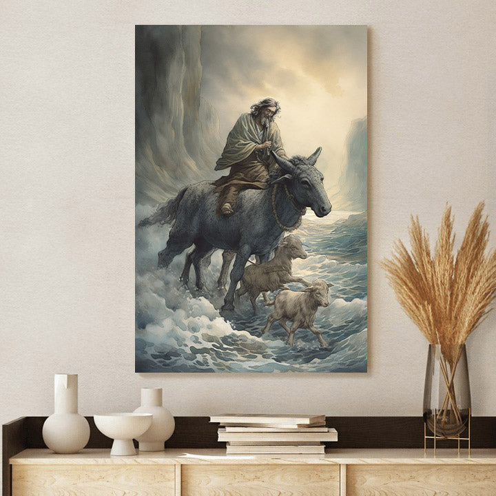 Jesus Riding A Horse 1 - Canvas Picture - Jesus Christ Canvas - Christian Wall Art