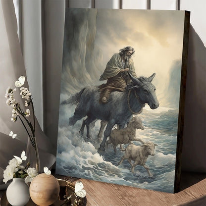 Jesus Riding A Horse 1 - Canvas Picture - Jesus Christ Canvas - Christian Wall Art