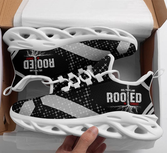 Jesus Rooted In Christ Yezy Running Sneakers Max Soul Shoes - Christian Shoes For Men And Women