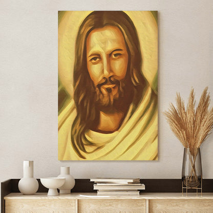 Jesus Satin Canvas - Canvas Pictures - Jesus Canvas Art - Christian Wall Art