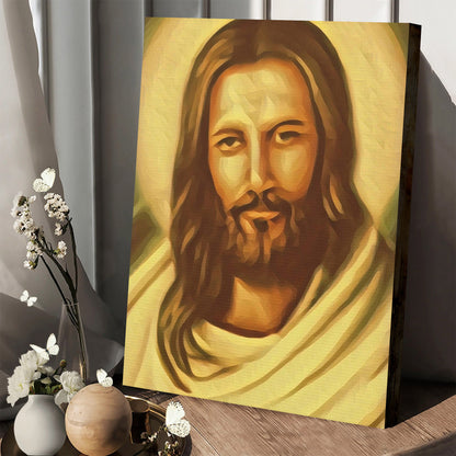 Jesus Satin Canvas - Canvas Pictures - Jesus Canvas Art - Christian Wall Art
