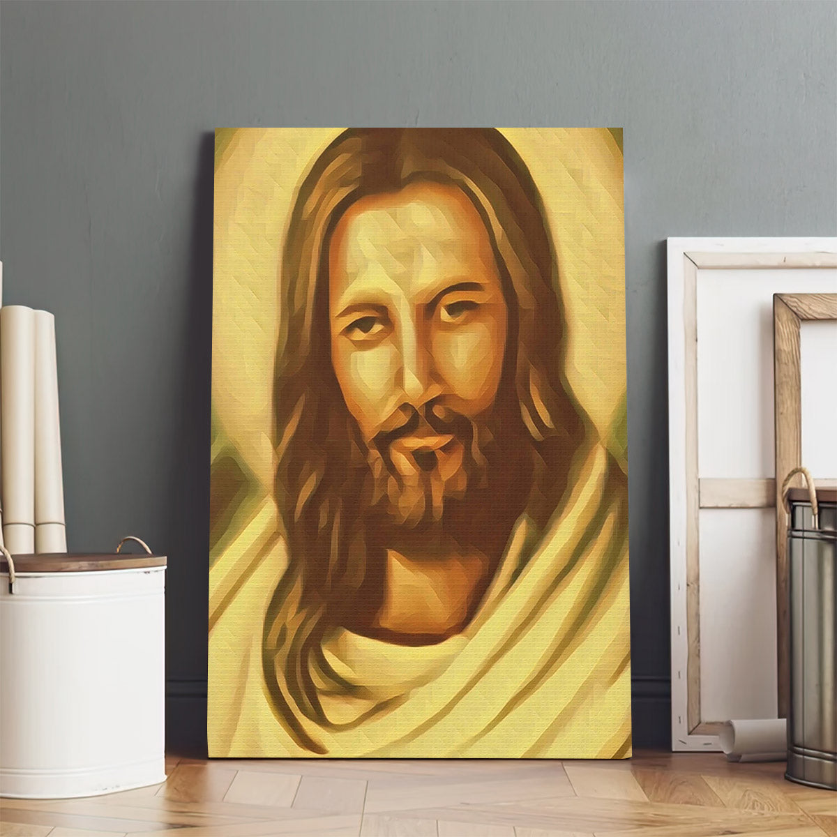 Jesus Satin Canvas - Canvas Pictures - Jesus Canvas Art - Christian Wall Art