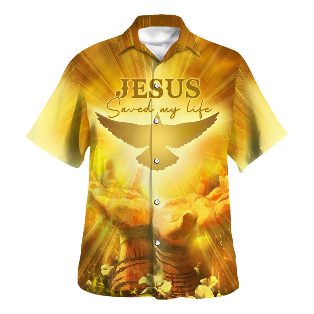 Jesus Save My Life Dove Hawaiian Shirt - Christian Hawaiian Shirt - Religious Hawaiian Shirts