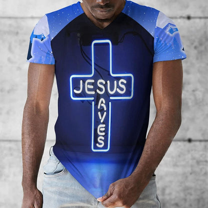 Jesus Saved Jesus Is My God Lion All Over Printed 3D T Shirt - Christian Shirts for Men Women