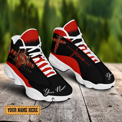 Jesus Saved My Life J13 Shoes - Personalized Name Faith Shoes - Jesus Shoes