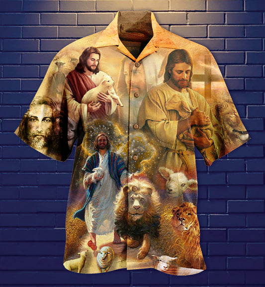 Jesus Saves Animals And Loves Animals Hawaiian Shirt - Christian Hawaiian Shirts For Men & Women