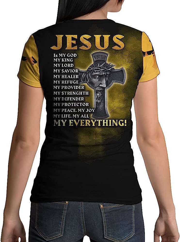 Jesus Saves Jesus Is My God My Kingjesus Is My God My King All Over Printed 3D T Shirt - Christian Shirts for Men Women
