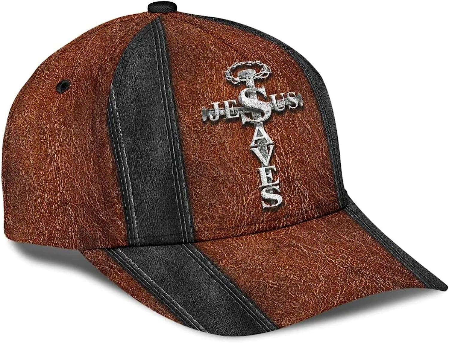 Jesus Saves Nail Cross Classic Hat All Over Print - Christian Hats for Men and Women
