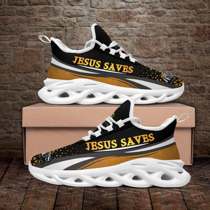 Jesus Saves Yezy Running Sneakers Max Soul Shoes - Christian Shoes For Men And Women