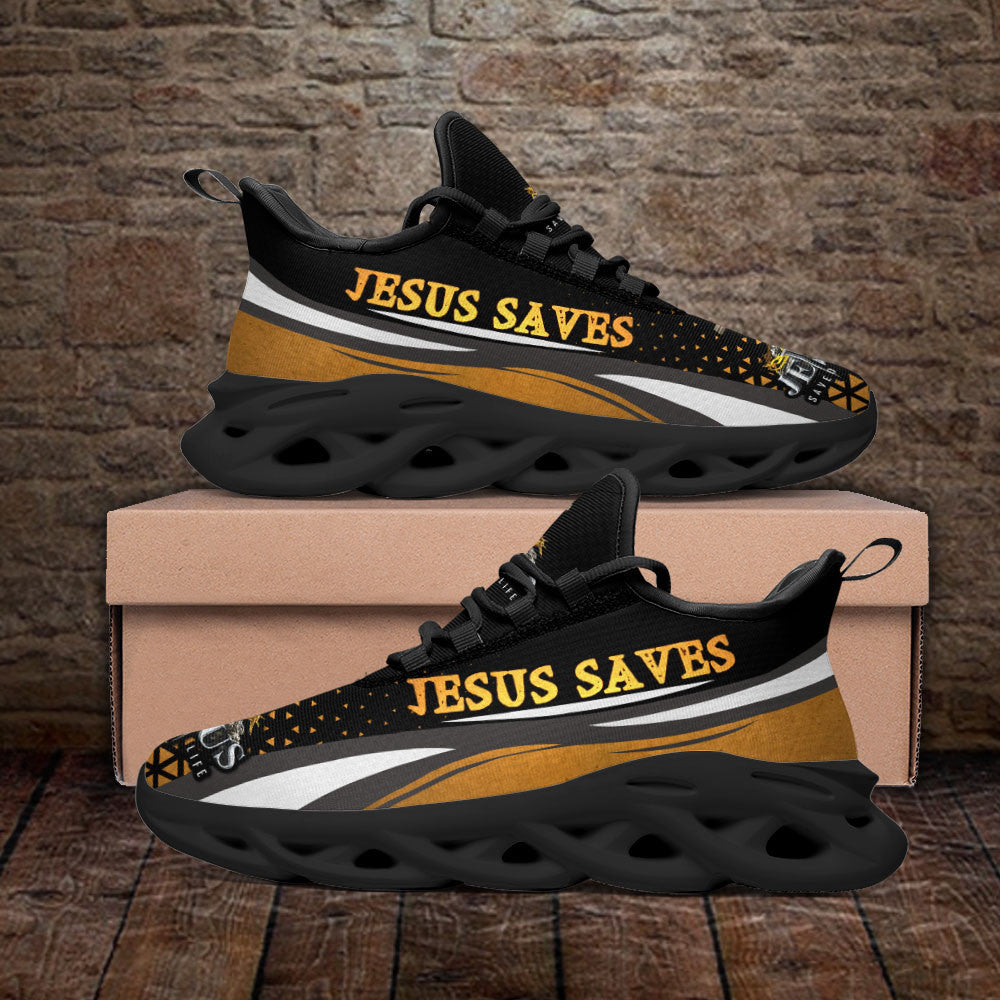 Jesus Saves Yezy Running Sneakers Max Soul Shoes - Christian Shoes For Men And Women