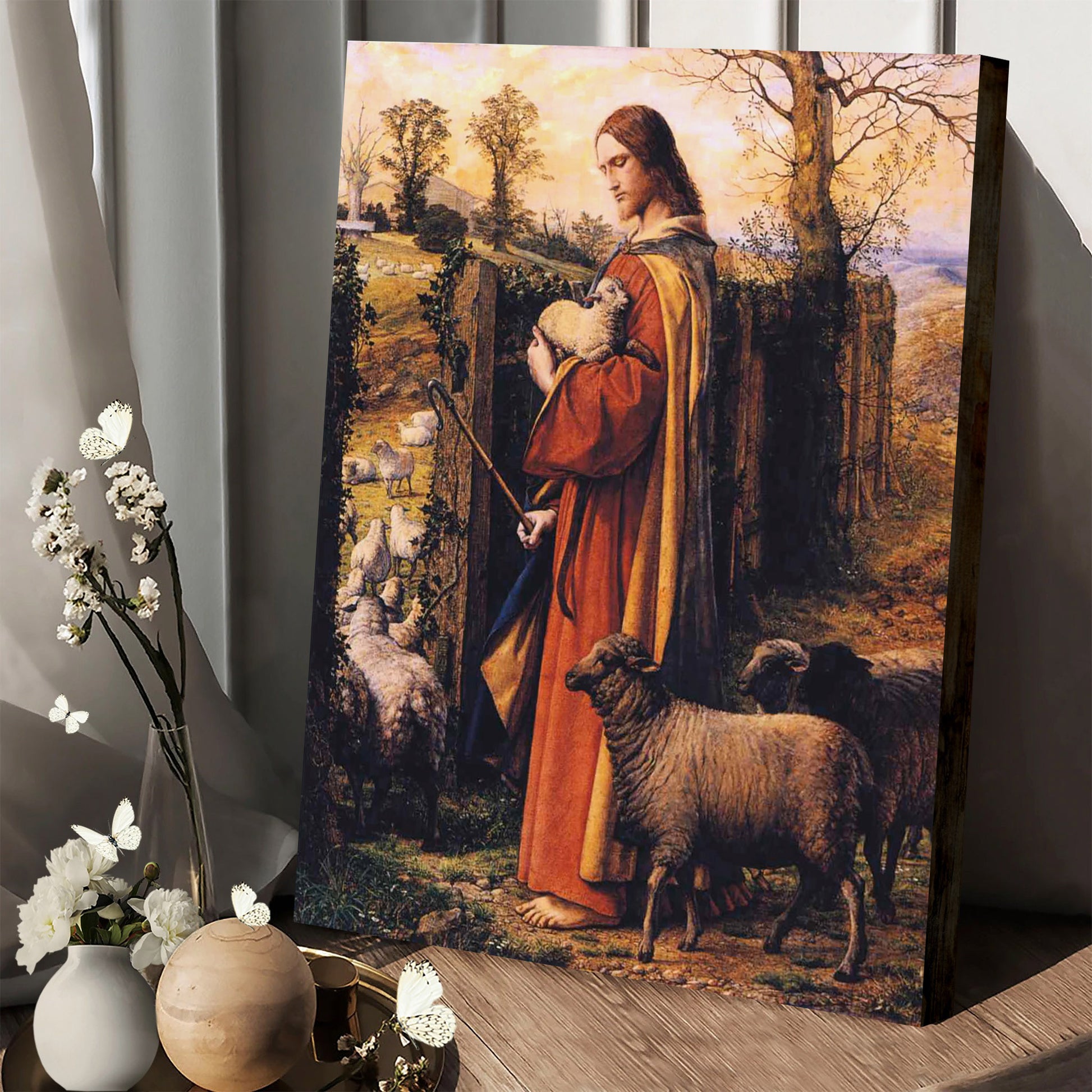 Jesus Shepherd 1 Canvas Picture - Jesus Christ Canvas Art - Christian Wall Canvas