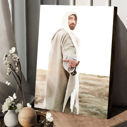 Jesus Stretched Out His Hand Canvas Pictures - Jesus Christ Art - Christian Canvas Wall Art