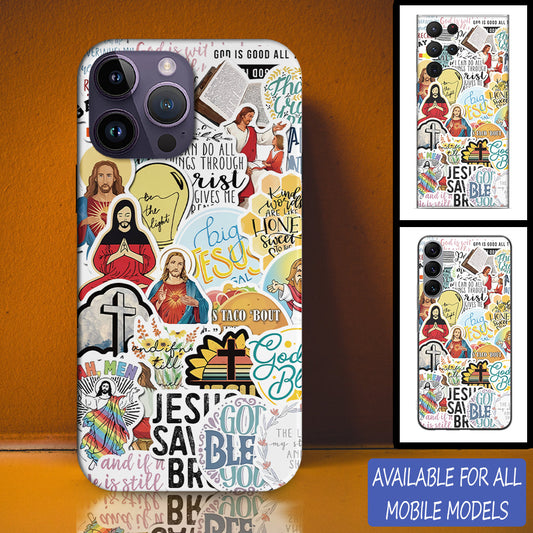 Jesus Taco Bout Sticker Personalized Phone Case - Christian Phone Case - Bible Verse Phone Case