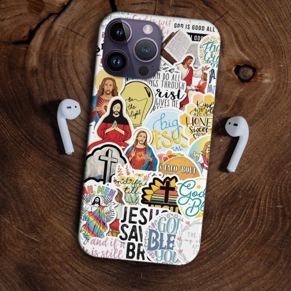 Jesus Taco Bout Sticker Personalized Phone Case - Christian Phone Case - Bible Verse Phone Case