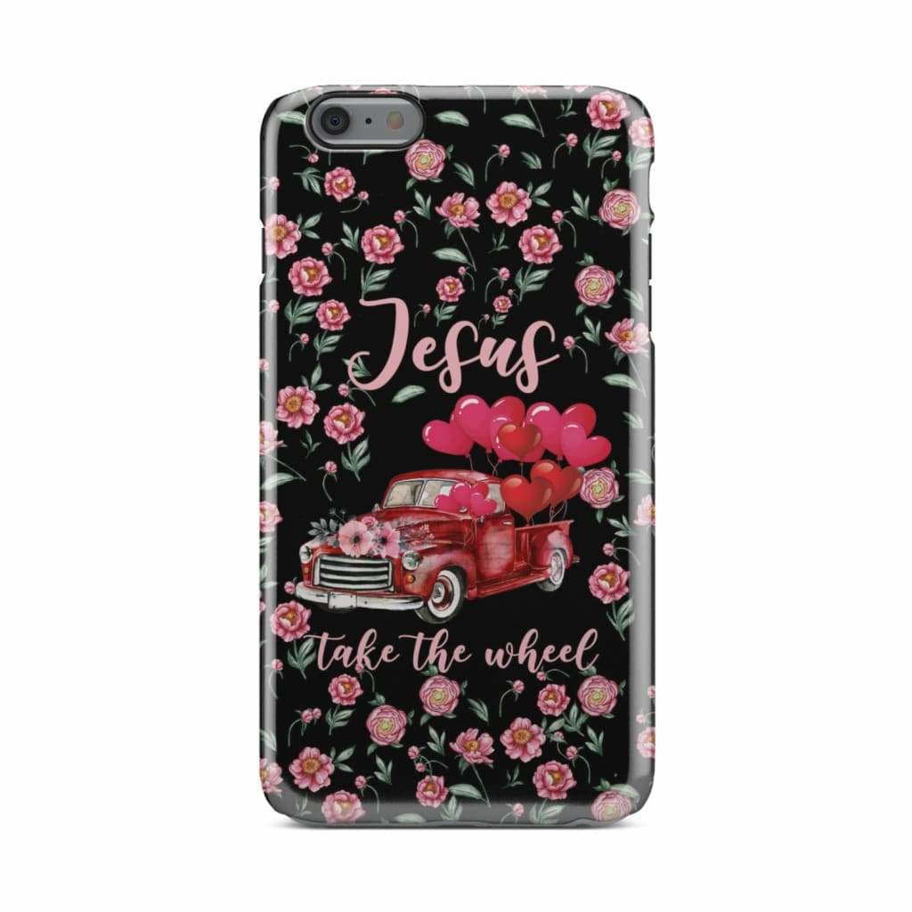 Jesus Take The Wheel Black Phone Case - Jesus Phone Cases - Inspirational Bible Scripture iPhone Cases