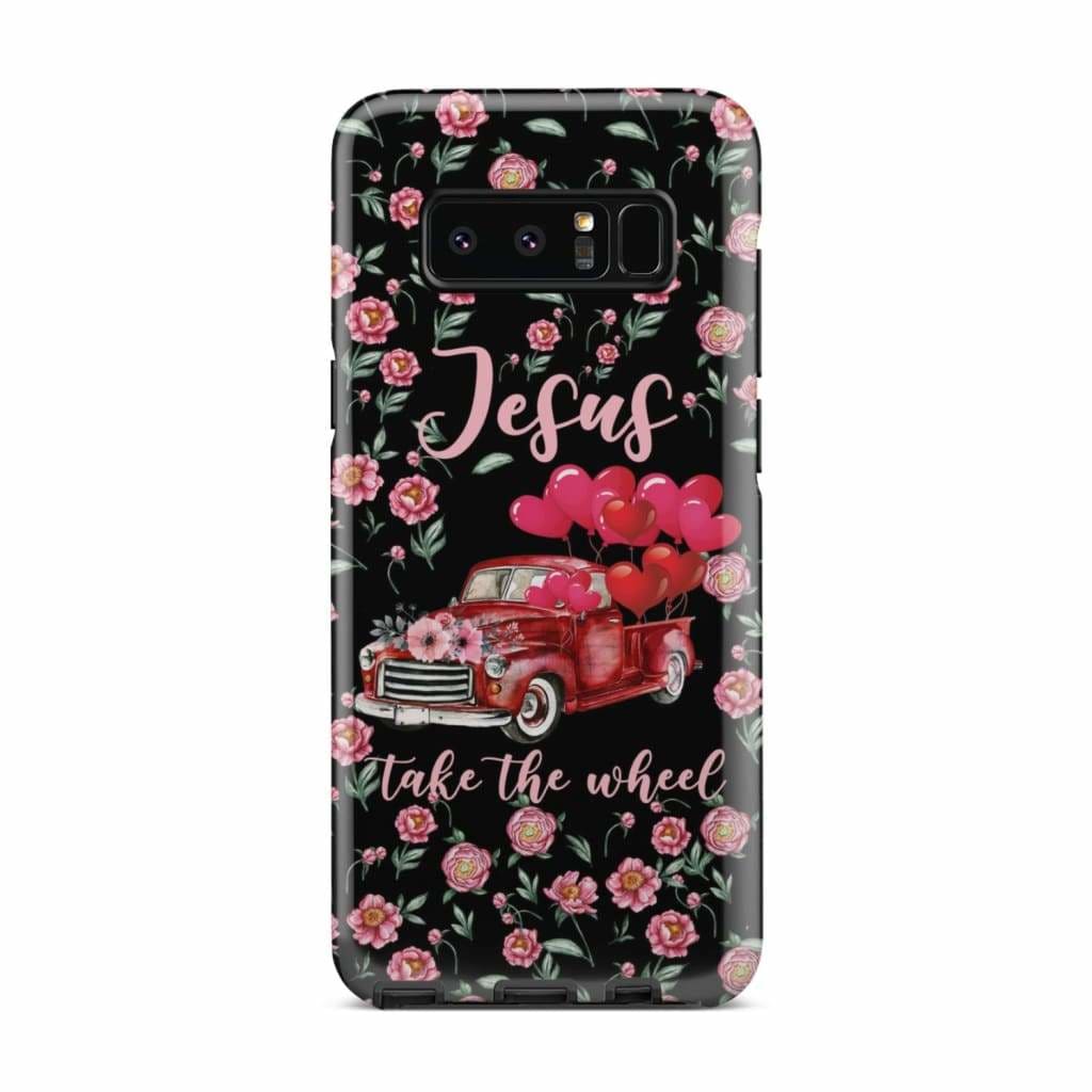 Jesus Take The Wheel Black Phone Case - Jesus Phone Cases - Inspirational Bible Scripture iPhone Cases