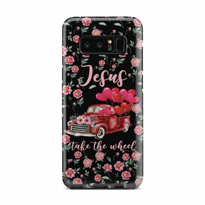 Jesus Take The Wheel Black Phone Case - Jesus Phone Cases - Inspirational Bible Scripture iPhone Cases