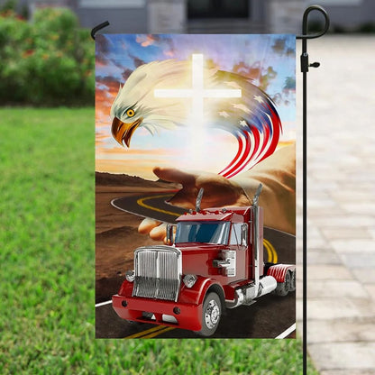 Jesus Take The Wheel House Flag - Christian Garden Flags - Christian Flag - Religious Flags