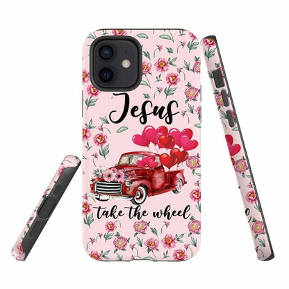 Jesus Take The Wheel Red Truck Phone Case - Christian Phone Cases - Religious Phone Case