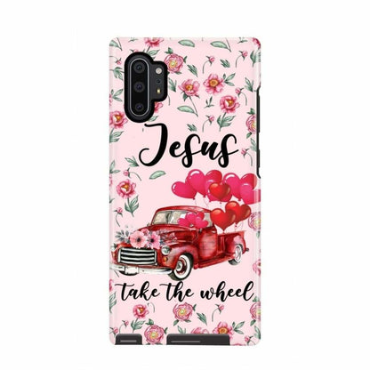 Jesus Take The Wheel Red Truck Phone Case - Christian Phone Cases - Religious Phone Case