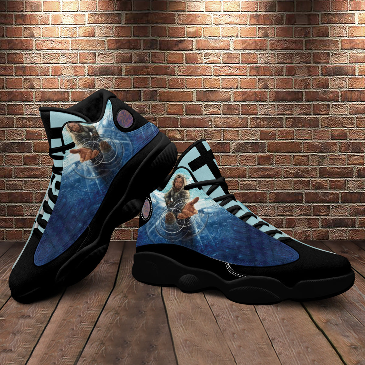Jesus Takes My Hands Under Water Basketball Shoes For Men Women - Christian Shoes - Jesus Shoes - Unisex Basketball Shoes