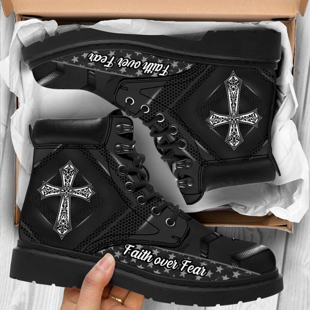 Jesus Tbl Boots Black 3 - Christian Shoes For Men And Women