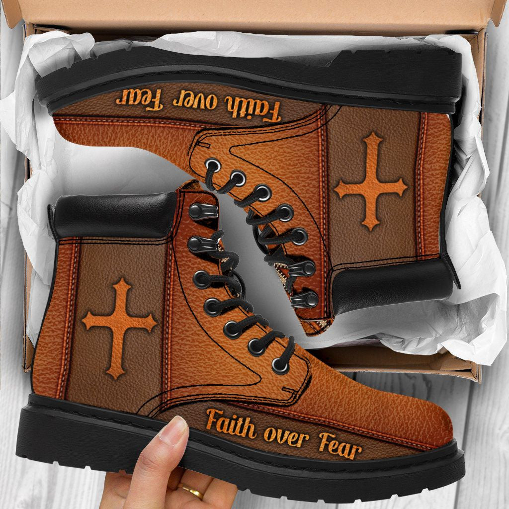 Devotion Boot Jesus Leather Boots Brown 1 - Christian Shoes For Men And Women ...