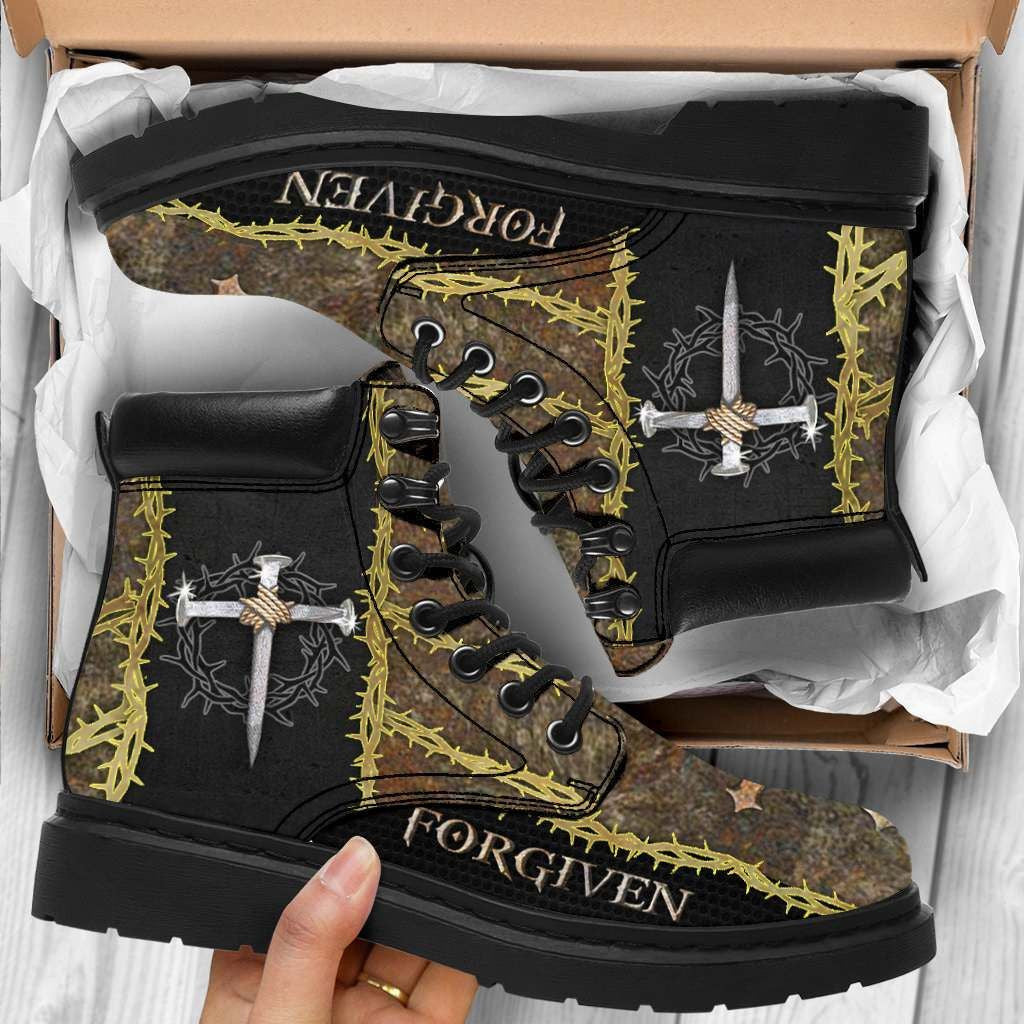 Jesus Tbl Boots Cross 1 - Christian Shoes For Men And Women