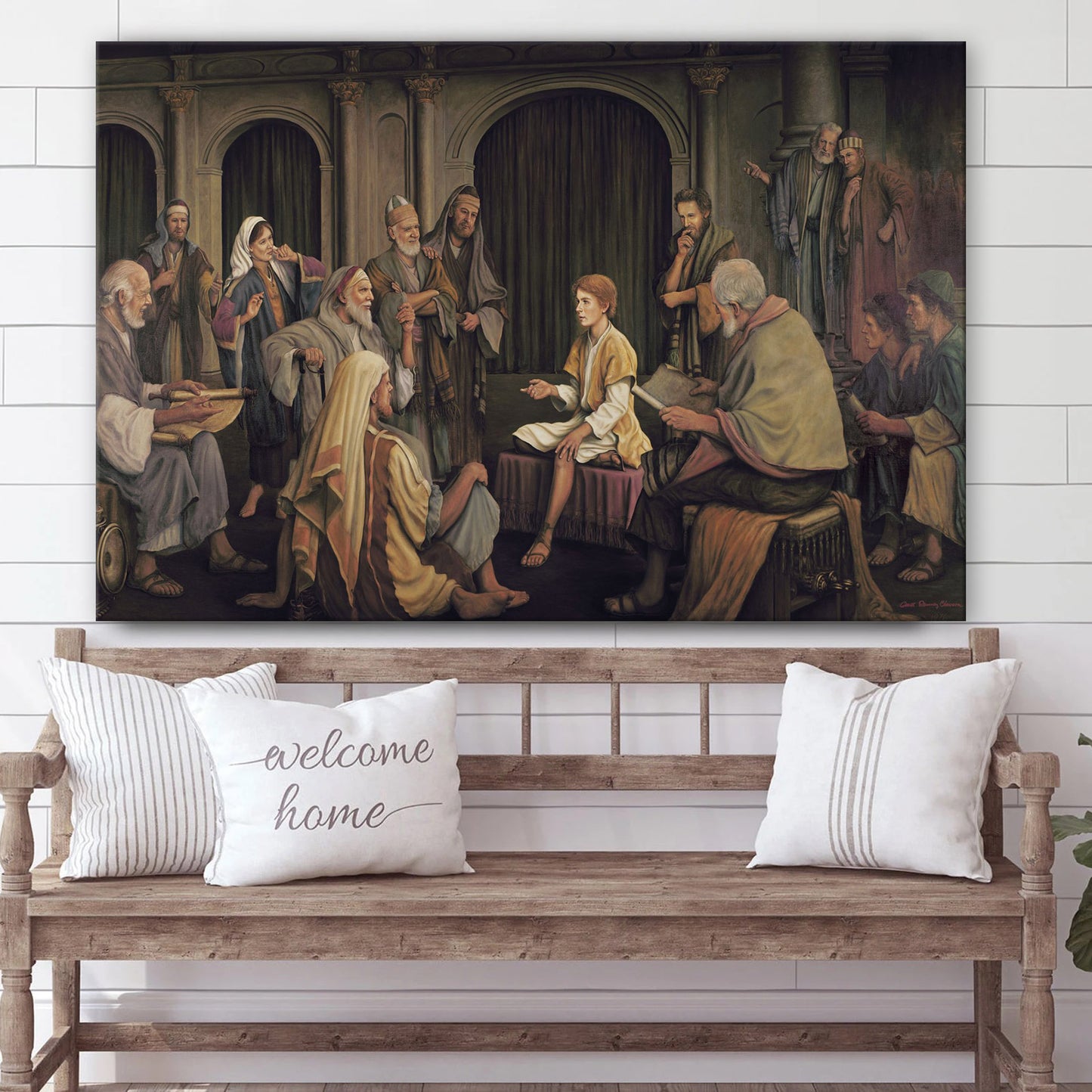 Jesus Teaching The Elders In The Temple Canvas Pictures - Jesus Canvas Wall Art - Christian Canvas Paintings