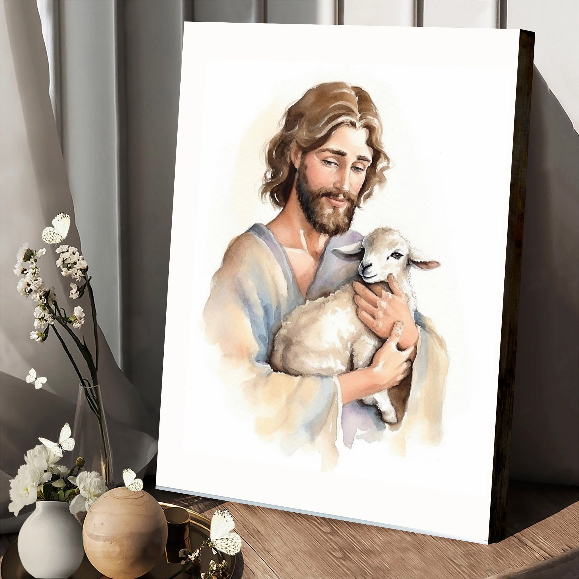Jesus The Good Shepherd Able Wall Art Christian - Jesus Canvas Pictures - Christian Wall Art