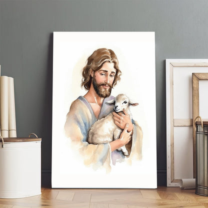 Jesus The Good Shepherd Able Wall Art Christian - Jesus Canvas Pictures - Christian Wall Art