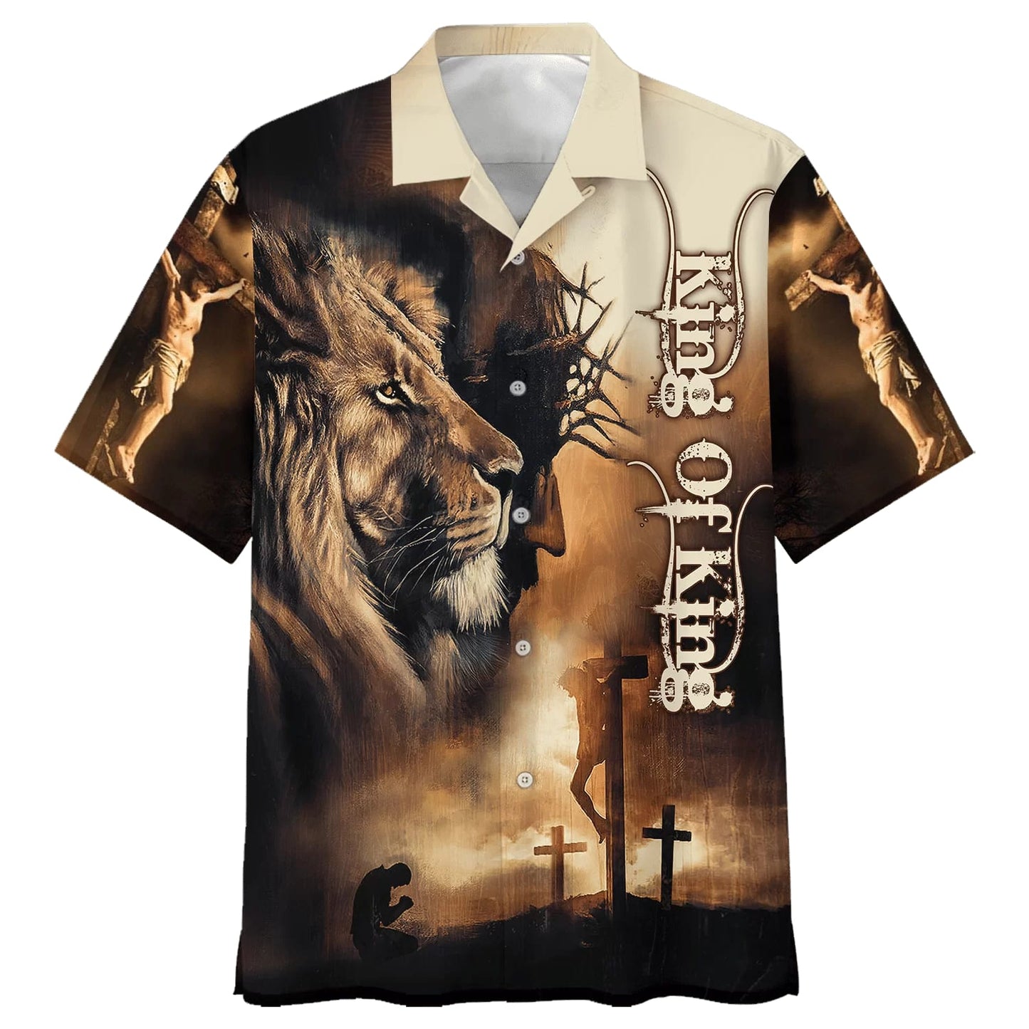 Jesus The King Of King Hawaiian Shirt - Best Hawaiian Shirts - Christian Hawaiian Shirt