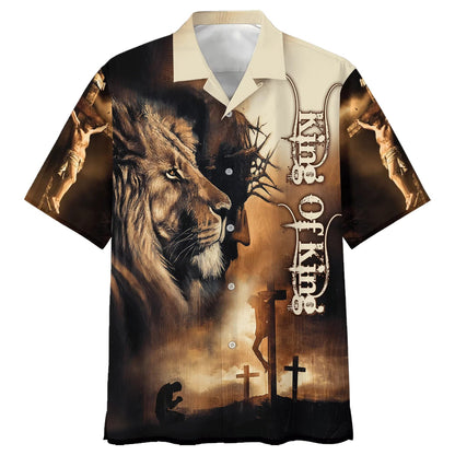 Jesus The King Of King Hawaiian Shirt - Best Hawaiian Shirts - Christian Hawaiian Shirt